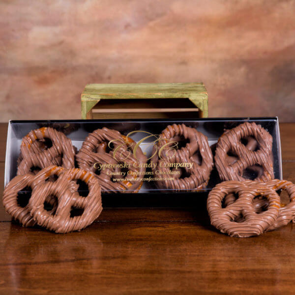 Chocolate Covered Pretzels from Cyprowski Candy Company