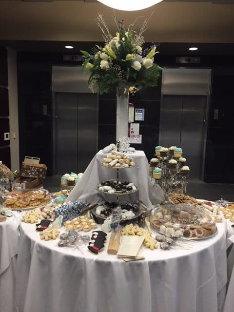 Corporate Event Desserts from Cyprowski Candy Company. Gift baskets, custom gifts, favors, and dessert tables.